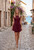 "Lena" Button Dress (Burgundy)