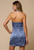 "Karli" Cowl Neck Satin Dress (Dusty Blue)