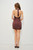 "Alexis" Polka Dot Lace Dress (Wine/Pink)