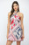 "Paris" Printed Dress (Pink/Red/Navy Mix)