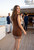 "Jordyn" Mini Dress (Mocha)
