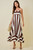 "Sela" Striped Dress (Brown/Ivory)