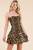 "Gentry" Leopard Smocked Dress