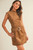 "Marigold" Suede Dress (Camel)