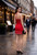"Lily" Contrast Dress (Red)