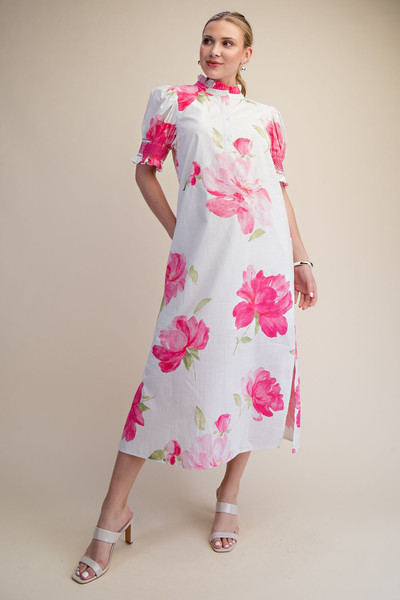 "Bonnie" Floral Dress (Pink Mix)