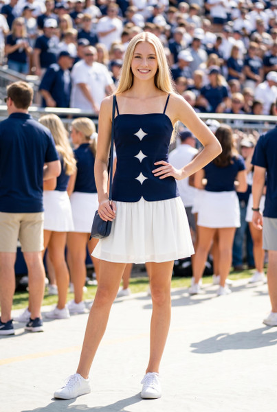 "Lucy" Mini Dress (Navy)