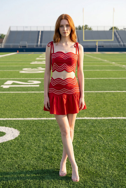 "Rivers" Scallop Set (Red)