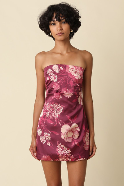 "Rosalie" Floral Romper (Wine)