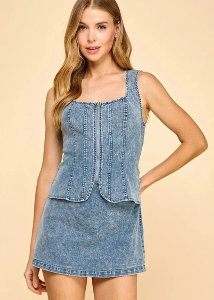 "Naomi" Denim Dress