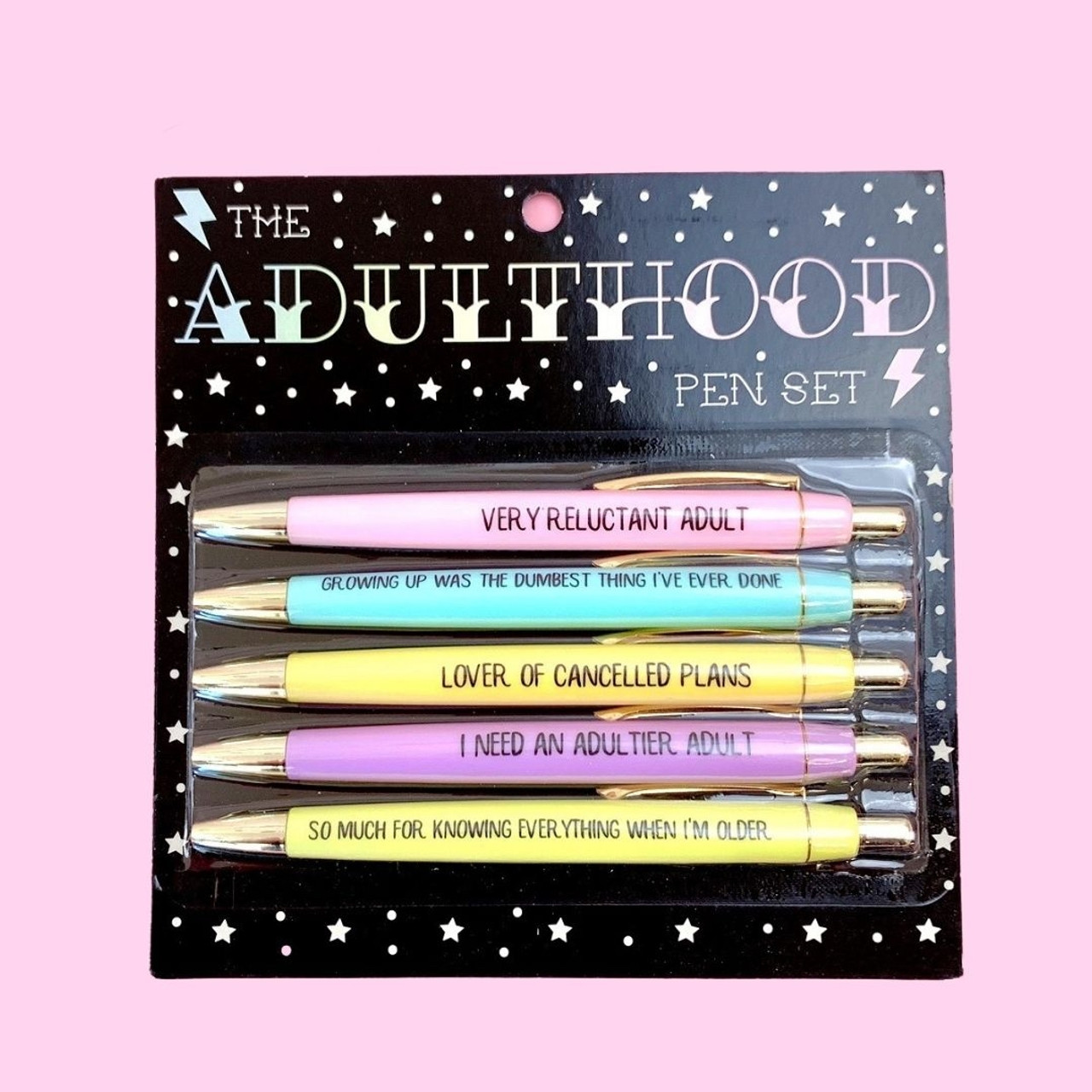 Inappropriate Days of the Week Pen Set, 7 Inappropriate Days of the Week  Pen Set