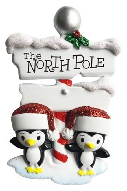 North Pole Penguin Family of 2