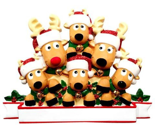 Reindeer Family of 6