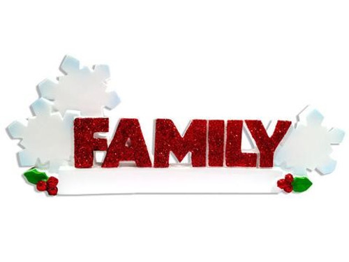 Family Table Topper with 3 Snowflake