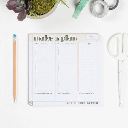 Make a Plan Sticky Paper Mousepad