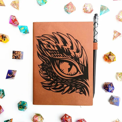 Roving Dragon's Eye Vegan Leather MINI Journal