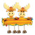 Moose Family of 2 with Dangly Feet