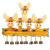 Moose Family of 5 with Dangly Feet