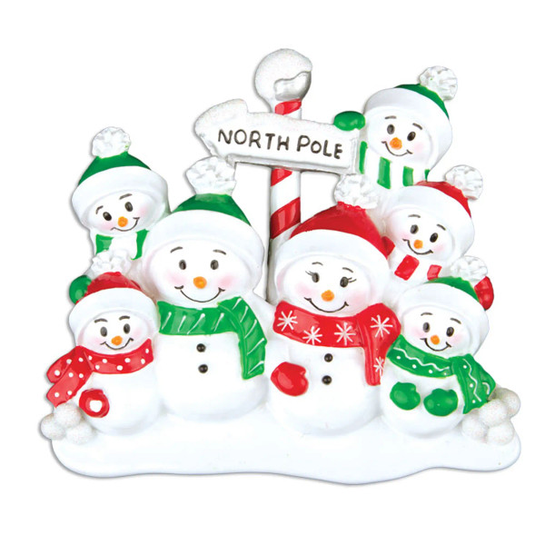 Snowmen Family of 7