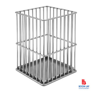 ALFAX  Metal Pencil Holder - Silver (PH63541)