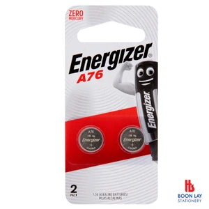 ENERGIZER Coin Battery 1.5V - Pack of 2's (A76/LR44)