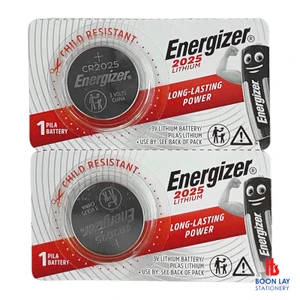 ENERGIZER 3V Lithium Coin Battery - Pack of 2's (CR2025)