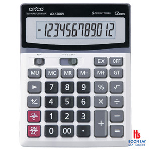AXCO Calculator - 12 Digits (AX1200V)