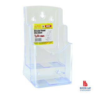 ALFAX Acrylic Display Stand 2-Tier ⅓A4 (KD992)