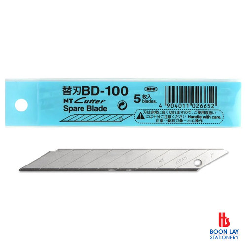 NT Cutter Spare Blades - Pack of 5's (BD-100)