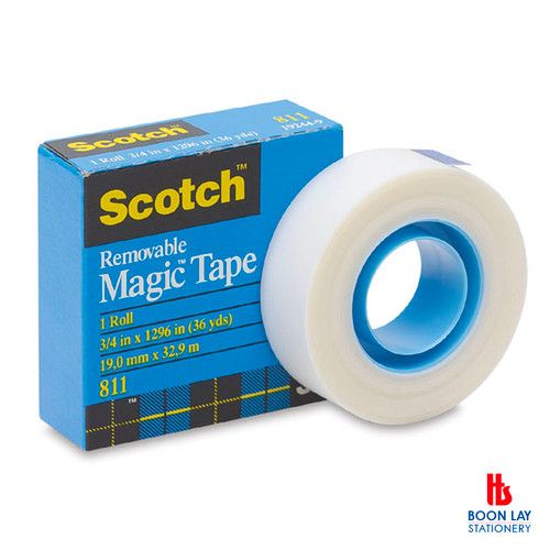 3M Scotch Removable Magic Tape 12x36y (811A)