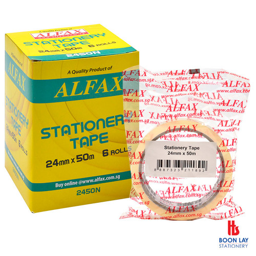 ALFAX Stationery Tape 24mmx50m - Box of 6's (2450N)