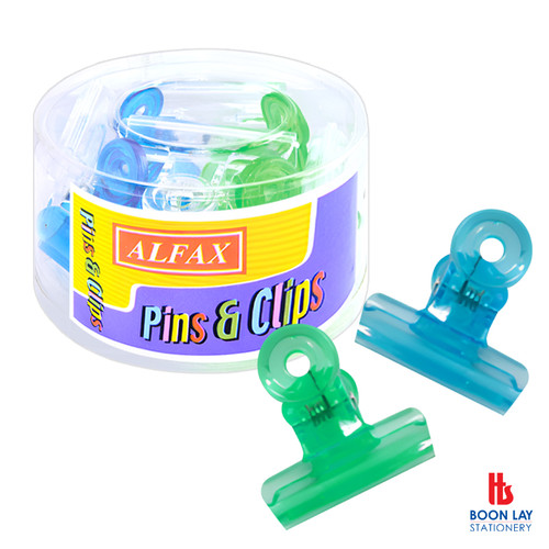 ALFAX Plastic Bulldog Clip 50mm - Box of 12's (BC50)