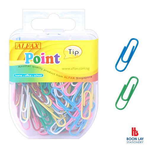 ALFAX Colour Paper Clip 28mm - Box of 120's (PT609)