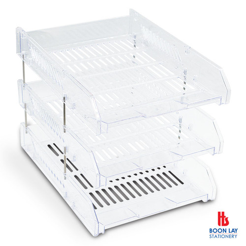 ALFAX Letter Tray 3-Tier A4 - Clear (2105)