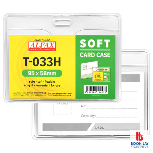 ALFAX Soft Card Holder 95x58mm - Pack of 50's (T033H)