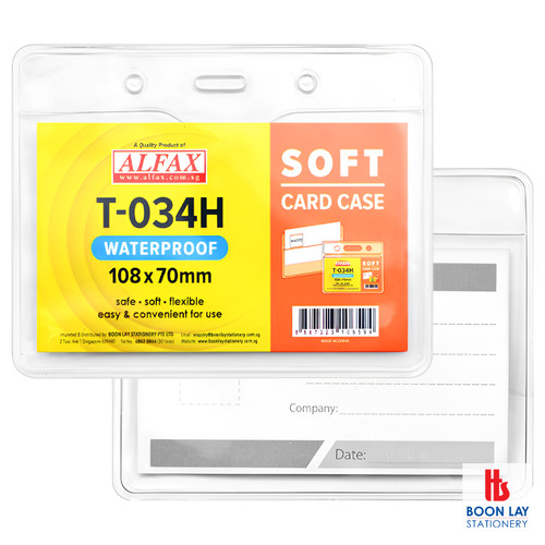 ALFAX Soft Card Holder 108x70mm - Pack of 50's (T034H)