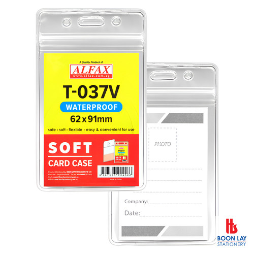 ALFAX Waterproof ID Card Holder 62x91mm - Pack of 10's (T037V)