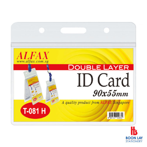 ALFAX Multi-Function 2 Pockets ID Card 90x55mm - Pack of 10's (T081H)