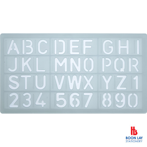 Alphabet Stencil Ruler 20mm (40014)