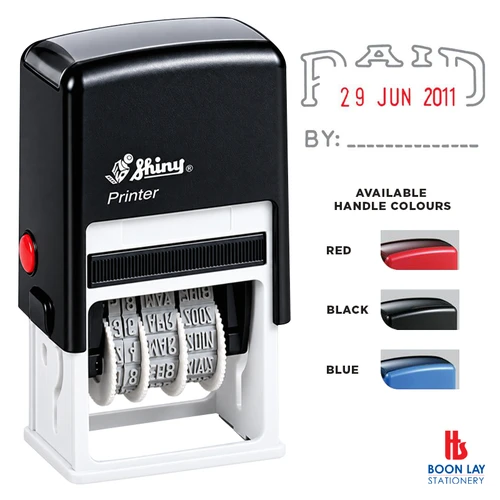SHINY Self-Inking Date Stamp with PAID (S401)