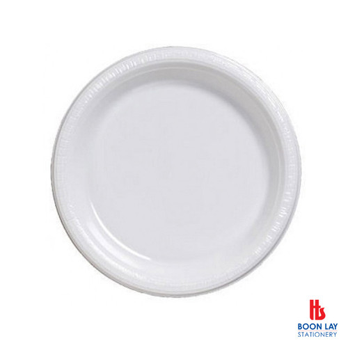 Disposable Plastic Plate 7" - Pack of 50's