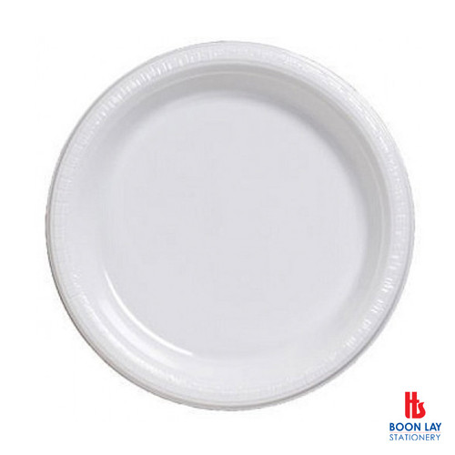 Disposable Plastic Plate 9" - Pack of 50's