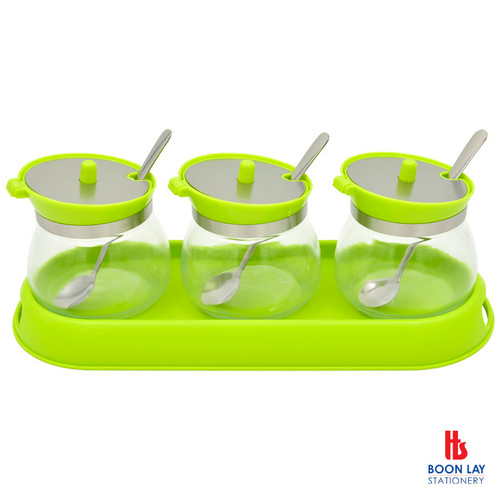 3+1 Glass Food Container 3x260ml (NC7607)