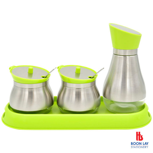 2+1 Glass Food Container 400ml+2x260ml (NC8959)