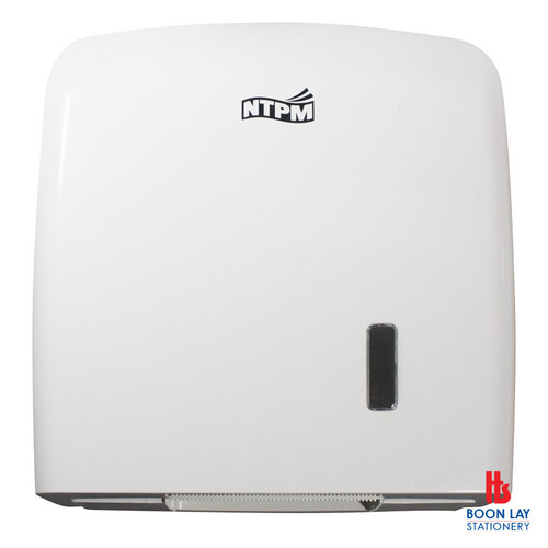 NTPM Jumbo Toilet Roll Dispenser - White