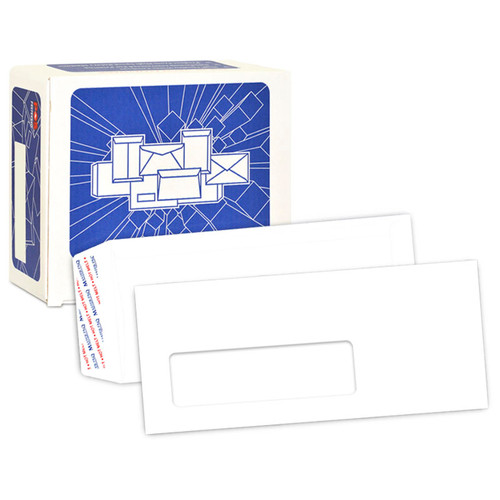 White Peel & Seal Envelope with Window 110x220mm DL - Box of 500's