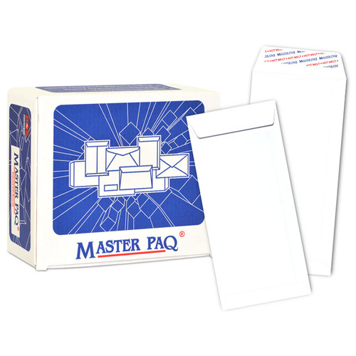 White Peel & Seal Envelope with Window 4"x 9" - Box of 500's