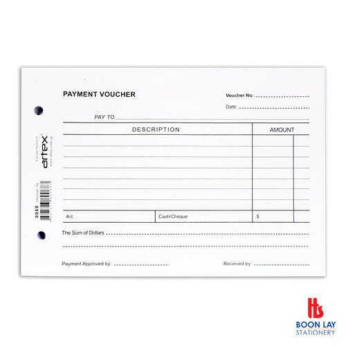 ARTEX Payment Voucher 100sheets (0068)