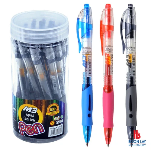 Liquid Gel Pen 0.5mm -Drum of 20's (M3)