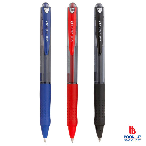 UNI Ball Pen Laknock Retractable 1.0mm - Box of 12's (SN-100)